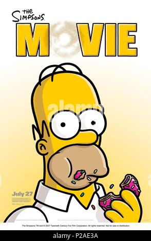 Titre original : THE SIMPSONS MOVIE. Titre en anglais : THE SIMPSONS MOVIE. Directeur du film : David Silverman. Année : 2007. Stars : David Silverman. Crédit : 20TH CENTURY FOX / Album Banque D'Images