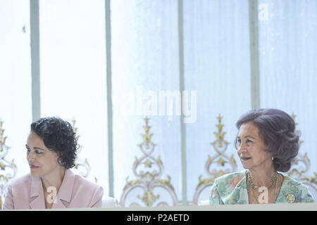 Madrid, Madrid, Espagne. 14 Juin, 2018. La Reine Sofia d'Espagne assiste à la prestation de la Fondation Mapfre Awards 2017 au Casino de Madrid le 14 juin 2018 à Madrid, Espagne Crédit : Jack Abuin/ZUMA/Alamy Fil Live News Banque D'Images