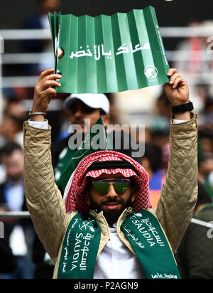 Stade Luzhniki, Moscou, Russie. 14 Juin, 2018. Coupe du Monde FIFA Football 2018, Groupe A, la Russie par rapport à l'Arabie Saoudite Arabie Saoudite ; Crédit : ventilateur Plus Sport Action/Alamy Live News Banque D'Images