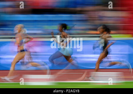 Ostrava, République tchèque. 13 Juin, 2018. Caractéristiques de women's 3000 m steeple lors de l'IAAF World Challenge événement Golden Spike à Ostrava en République tchèque. Credit : Slavek Ruta/ZUMA/Alamy Fil Live News Banque D'Images