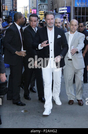 NEW YORK, NY Le 14 juin : John Travolta à Good Morning America pour promouvoir de nouveaux film Gotti à New York. 14 juin, 2018. Credit : RW/MediaPunch Banque D'Images