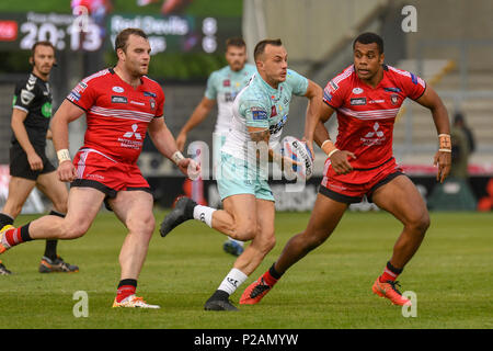 Salford, Royaume-Uni. 14 Jun, 2018. Jeudi 14 juin 2018 , Stade AJ Bell, Salford, Angleterre ; Betfred Super League, Salford Red Devils v Widnes Vikings ; Danny Craven de Widnes Vikings Credit : Nouvelles Images /Alamy Live News Banque D'Images