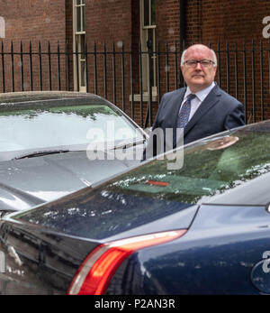 Londres 14 juin 2018, George Brandis, le Haut-Commissaire d'Australie en laissant 10 Downing Street il y a la spéculation qui est de visiter est connecté à Julian Assange, Ian Davidson Crédit/Alamy Live News Banque D'Images