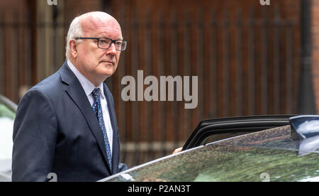 Londres 14 juin 2018, George Brandis, QC Haut commissaire australien quitte 10 Downing Street il y a de spéculation que sa visite comme étant connecté avec Julian Assange, crédit Londres Ian Davidson/Alamy Live News Banque D'Images