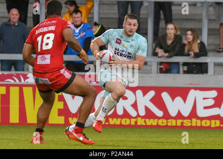 Salford, Royaume-Uni. 14 Jun, 2018. Jeudi 14 juin 2018 , Stade AJ Bell, Salford, Angleterre ; Betfred Super League, Salford Red Devils v Widnes Vikings ; Alex Gerrad de Widnes Vikings Credit : Nouvelles Images /Alamy Live News Banque D'Images