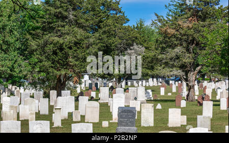 Cimetière à Southampton, NY Banque D'Images