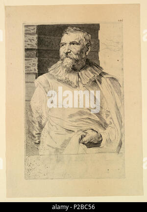 . Anglais : imprimer, portrait d'Adam van Noort . avant 1896 (la date d'acquisition) 269 Print, Portrait d'Adam van Noort (CH) 18096857 Banque D'Images