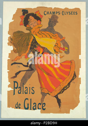 . Anglais : Affiche, Palais de glace, Champs-Elysées, ca. 1896 . vers 1896 232 affiche, Palais de glace, Champs-Elysées, ca. 1896 (CH) 18512113 Banque D'Images