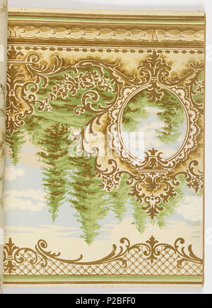 . Anglais : Extrait du livre, Alfred Peats n° 4, 1908 . Anglais : Collection de modèles réunis par Alfred Peats. Chacun des modèles est partie d'un ensemble constitué d'un mur latéral, frise et plafond papier. Chaque modèle est illustré dans plusieurs coloris. . 1908 281 Extrait du livre, Alfred Peats n° 4, 1908 (CH) 18498173-14 Banque D'Images