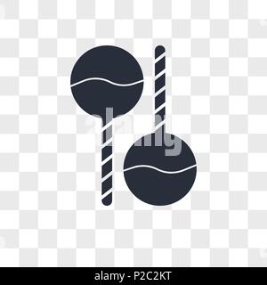 Icône vecteur Maracas isolé sur fond transparent, Maracas concept logo Illustration de Vecteur