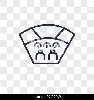 Icône vecteur pilotage isolé sur fond transparent, cockpit concept logo Illustration de Vecteur