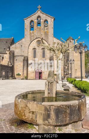 France, Corrèze, Aubazine, Roman abbaye Cistercienne du 12e siècle Banque D'Images