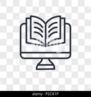 Icône vecteur études isolé sur fond transparent, les études concept logo Illustration de Vecteur