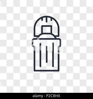 Icône vecteur colonne isolé sur fond transparent, concept logo Colonne Illustration de Vecteur