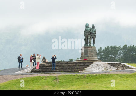 Le Mémorial Commando, Spean Bridge, Ecosse, Royaume-Uni Banque D'Images
