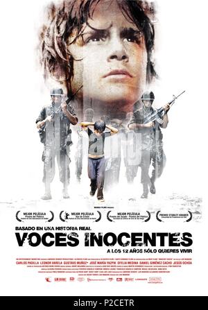 Titre original : VOCES INOCENTES. Titre en anglais : voix innocente. Réalisateur : Luis Mandoki Film. Année : 2004. Credit : LAWRENCE BENDER PRODUCTIONS / Album Banque D'Images