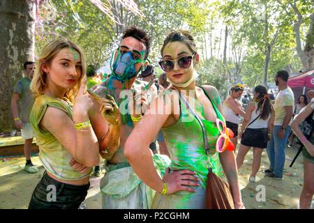 La France, l'Occitanie, Gard, Beaucaire, Parti de Holi Banque D'Images