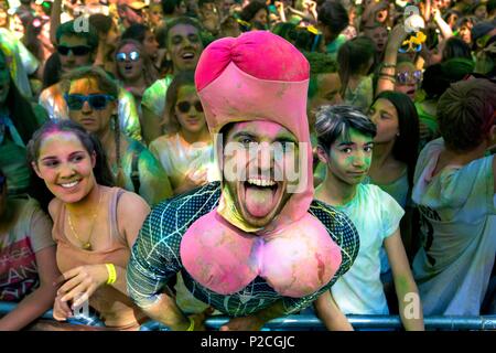 La France, l'Occitanie, Gard, Beaucaire, Parti de Holi Banque D'Images