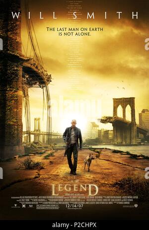 Titre original : I Am Legend. Titre en anglais : JE SUIS UNE LÉGENDE. Directeur de film : Francis Lawrence. Année : 2007. Credit : WARNER BROS. PICT./Village Roadshow. PICT/WEED ROAD Album // PICT Banque D'Images