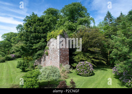 Tour à Eaglesfield Blacket, l'ancienne maison ancestrale au clan Bell d'Écosse. Banque D'Images