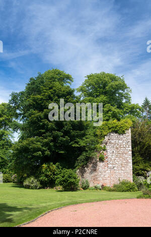 Tour à Eaglesfield Blacket, l'ancienne maison ancestrale au clan Bell d'Écosse. Banque D'Images