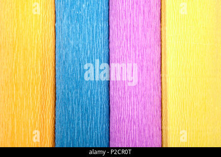 Fond texturé à partir de rouleaux de papiers de couleurs différentes. Banque D'Images