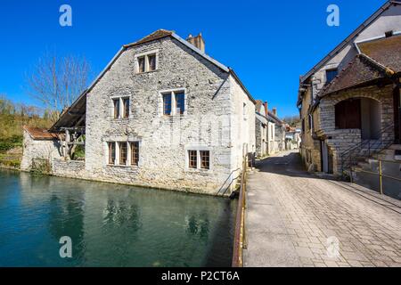 France, Côte-d'Or, Bèze, le grenier est la plus ancienne maison de Bèze Banque D'Images