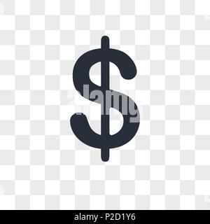 Monnaie Bermudes icône vecteur isolé sur fond transparent, les Bermudes concept logo devise Illustration de Vecteur