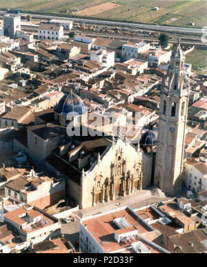 3 Alcalá de Xivert.Iglesia Parroquial de San Juan Bautista Banque D'Images