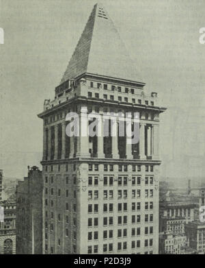 . Deutsch : Bankers Trust Building, New York, 14 Wall Street ; Ansicht des oberen Gebäudeteils, Aufnahme um 1912 English : Bankers Trust Company Building, New York, 14 Wall Street, vue de la partie supérieure de l'édifice, vers 1912 . avant le 9 août 1912. Inconnu (le photographe n'est pas mentionné dans la source.) 6 Bankers Trust Building oberer Teil Banque D'Images