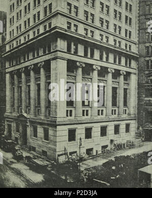 . Deutsch : Bankers Trust Building, New York, 14 Wall Street ; Ansicht des unteren, Gebäudeteils Aufnahme um 1912 English : Bankers Trust Company Building, New York, Wall Street 14, vue de la partie inférieure du bâtiment, vers 1912 . avant le 9 août 1912. Inconnu (le photographe n'est pas mentionné dans la source.) 6 Bankers Trust Building unterer Teil Banque D'Images