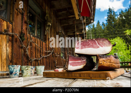 Jambon Forêt Noire, Untermuehlbachhof Georgen-Peterzell, St., Forêt-Noire, Bade-Wurtemberg, Allemagne Banque D'Images