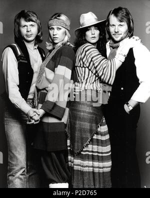 Abba, grupo sueco de música Formado por pop, Benny Andersson, Anni-Frid Lyngstad, Björn Ulvaeus y Agnetha Fältskog. Banque D'Images