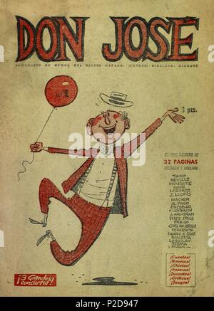 Portada de la revista "José", semanario de humor del diario 'España'. Banque D'Images