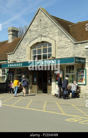 La gare de Swanage, Dorset Banque D'Images