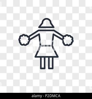 Icône vecteur cheerleading isolé sur fond transparent, concept logo cheerleading Illustration de Vecteur