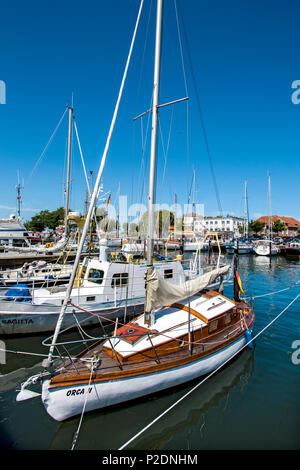 Marina, Laboe, côte de la mer Baltique, Schleswig-Holstein, Allemagne Banque D'Images