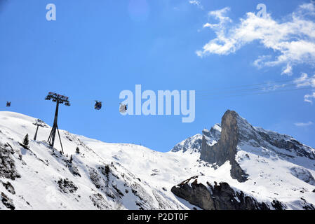 Station de ski de glacier de Hintertux, vallée de Tux, Tyrol, Autriche Banque D'Images