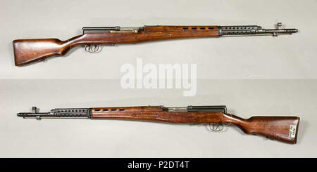 . Anglais : SVT-40 Fédération fusil semi-automatique (1940), sans magazine. Calibre 7.62x54RRO. À partir de la collection d'Armémuseum (Musée de l'armée suédoise), Stockholm, Suède. . Armémuseum (le Musée de l'armée suédoise SVT-40) 61 - Ryssland - AM.032865 Banque D'Images