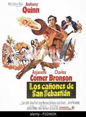 Film Original Titre : LA BATAILLE DE SAN SEBASTIAN. Titre en anglais : PISTOLETS À SAN SEBASTIAN. Directeur de film : Henri VERNEUIL. Année : 1968. Credit : M.G.M. / Album Banque D'Images