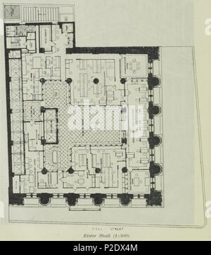 . Deutsch : Bankers Trust Building, New York, 14 Wall Street ; Grundriss des 1. Aufnahme stockwerks, um 1912 English : Bankers Trust Company Building, New York, 14 Wall Street, la mise en page du premier étage, vers 1912 . avant le 9 août 1912. Inconnu (le photographe n'est pas mentionné dans la source.) 6 Bankers Trust Building Erster Stock Banque D'Images