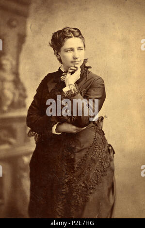 Victoria Claflin Woodhull, (1838 - 1927), leader américain du mouvement pour le suffrage des femmes. En 1872, il est présenté à la présidence des États-Unis. Banque D'Images