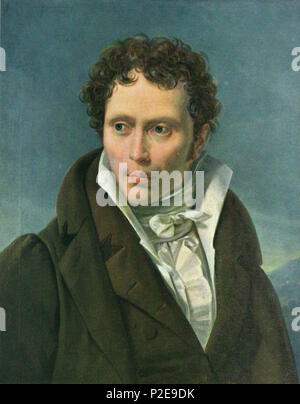 Arthur Schopenhauer (1788 - 1860) philosophe allemand. Portrait de Ludwig Sigismund Ruhl Banque D'Images