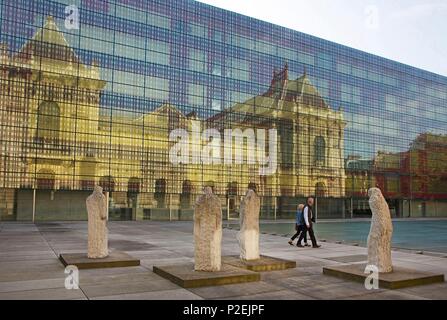 France, Nord, Lille, façade du palais des beaux-arts Banque D'Images