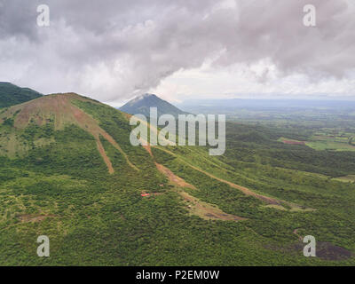 Lnadscape aérienne du Nicaragua Pays. Dans la jungle de montagne paysage de l'Amérique centrale Banque D'Images