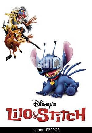 Titre original : Lilo & Stitch. Titre en anglais : Lilo & Stitch. Directeur de film : DEAN DEBLOIS, Chris Sanders. Année : 2002. Credit : WALT DISNEY PICTURES / Album Banque D'Images