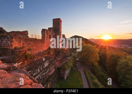 Château Altdahn Grafendahn Tanstein, château et château, Château Burgen, près de groupe Dahner Dahn, Dahner Felsenland, avancement du palatinat Banque D'Images