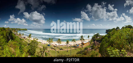 Plage de Balangan, Bali, Indonésie, Asie, Océan Indien Banque D'Images