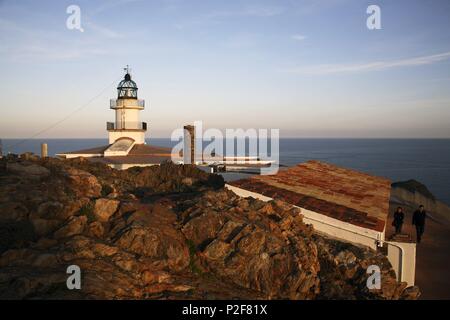 Espagne - Catalogne - Alt Empordà (district) - Gérone. Faro en el Parque Natural del Cap de Creus (Costa Brava). Banque D'Images