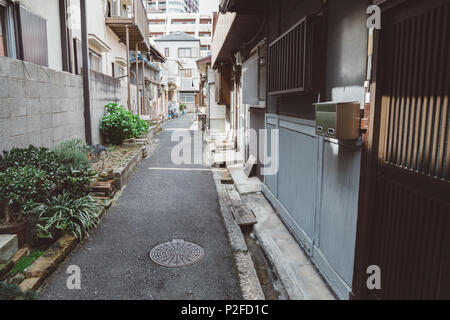 Nakazaki-cho street à Osaka, Japon Banque D'Images